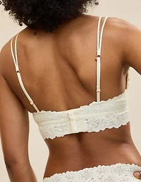 Show Off Rosey Lace Padded Plunge Bralette