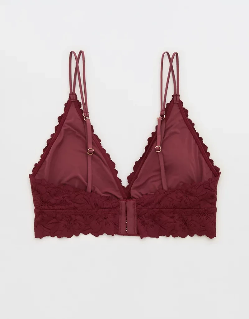 Show Off Rosey Lace Padded Plunge Bralette