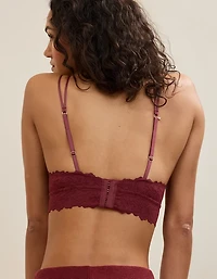 Show Off Rosey Lace Padded Plunge Bralette