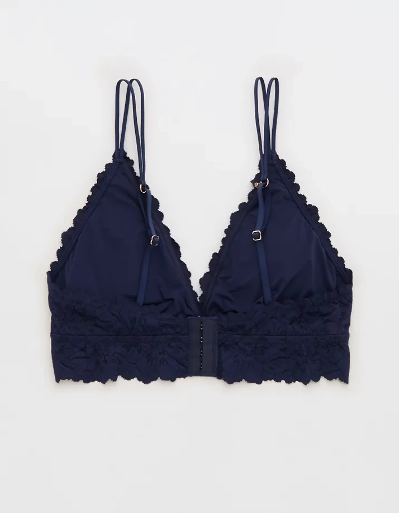 Show Off Rosey Lace Padded Plunge Bralette