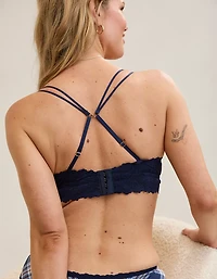 Show Off Rosey Lace Padded Plunge Bralette