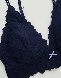 Show Off Rosey Lace Padded Plunge Bralette