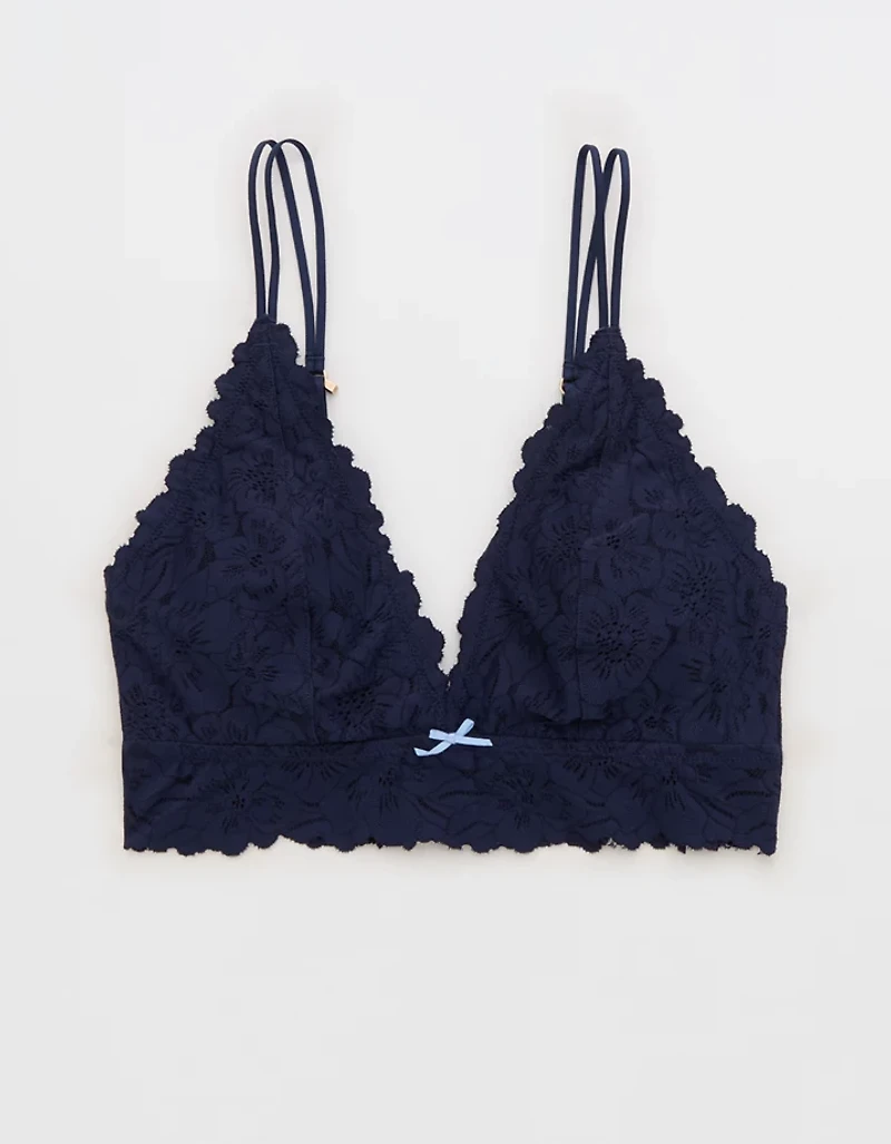 Show Off Rosey Lace Padded Plunge Bralette