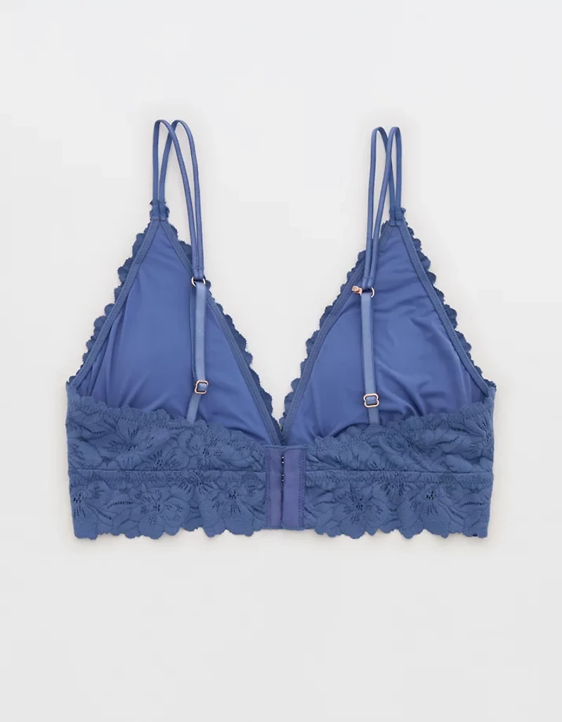 Show Off Rosey Lace Padded Plunge Bralette