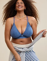 Show Off Rosey Lace Padded Plunge Bralette