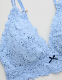 Show Off Rosey Lace Padded Plunge Bralette