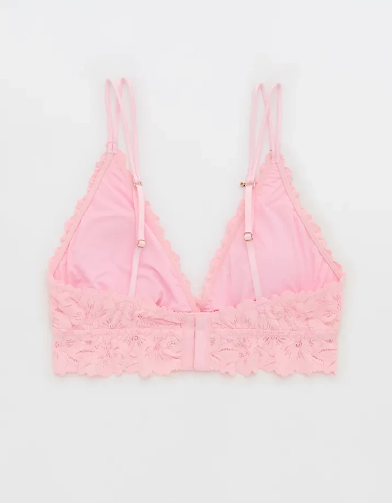 Show Off Rosey Lace Padded Plunge Bralette