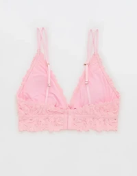 Show Off Rosey Lace Padded Plunge Bralette