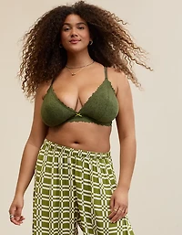 Show Off Rosey Lace Padded Plunge Bralette