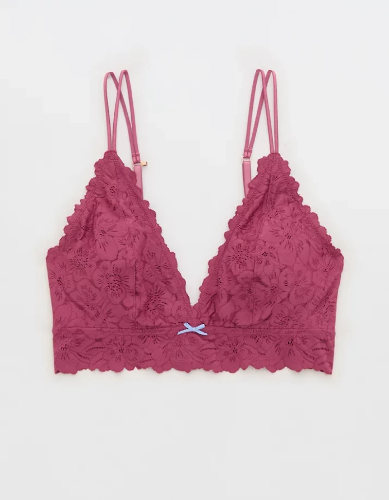 Show Off Rosey Lace Padded Plunge Bralette