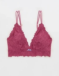 Show Off Rosey Lace Padded Plunge Bralette