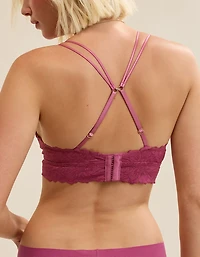 Show Off Rosey Lace Padded Plunge Bralette