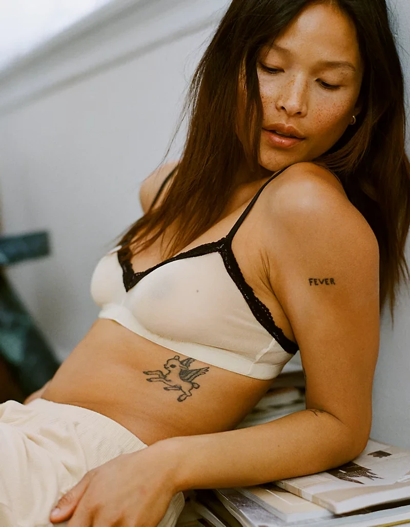 Show Off Mesh Triangle Bralette