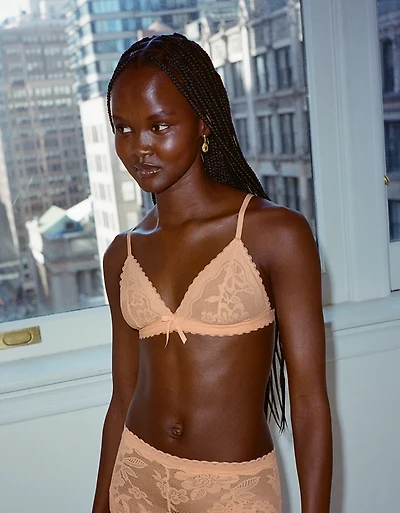 Show Off Feeling Femme Lace Triangle Bralette