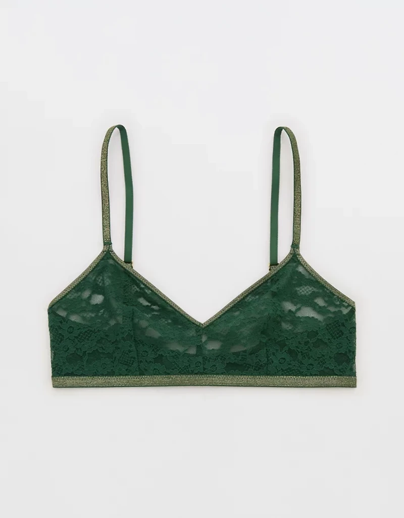 Show Off Shine Vintage Lace Triangle Bralette