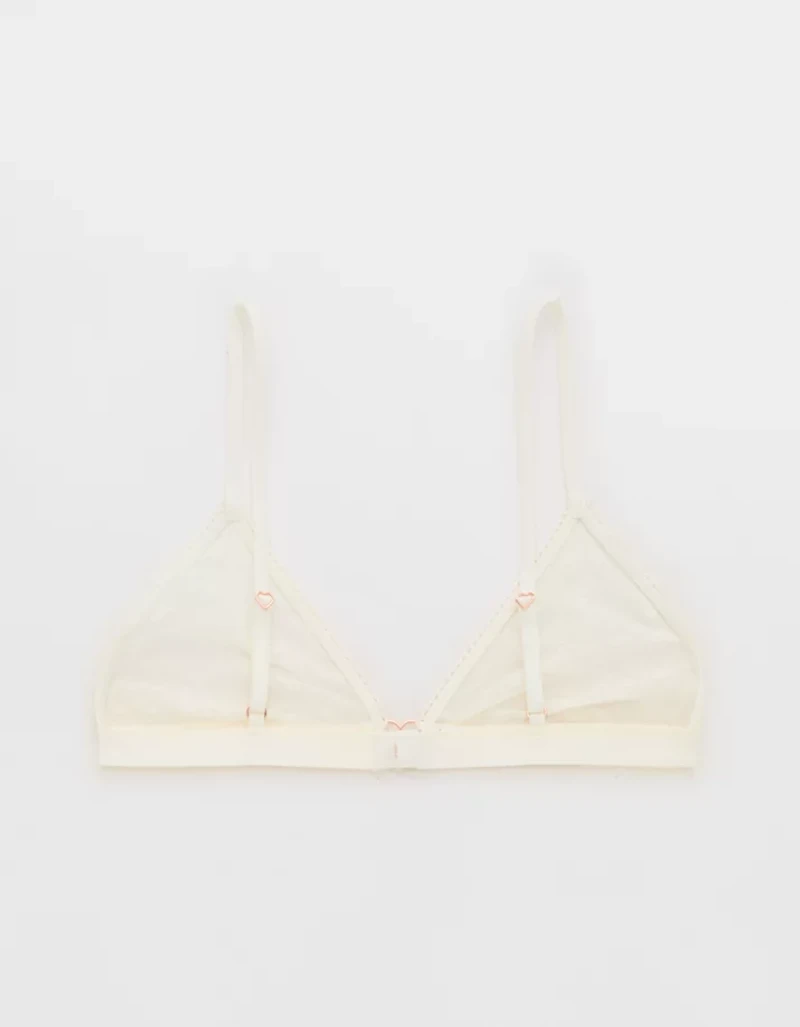 Show Off Heart Mesh Triangle Bralette