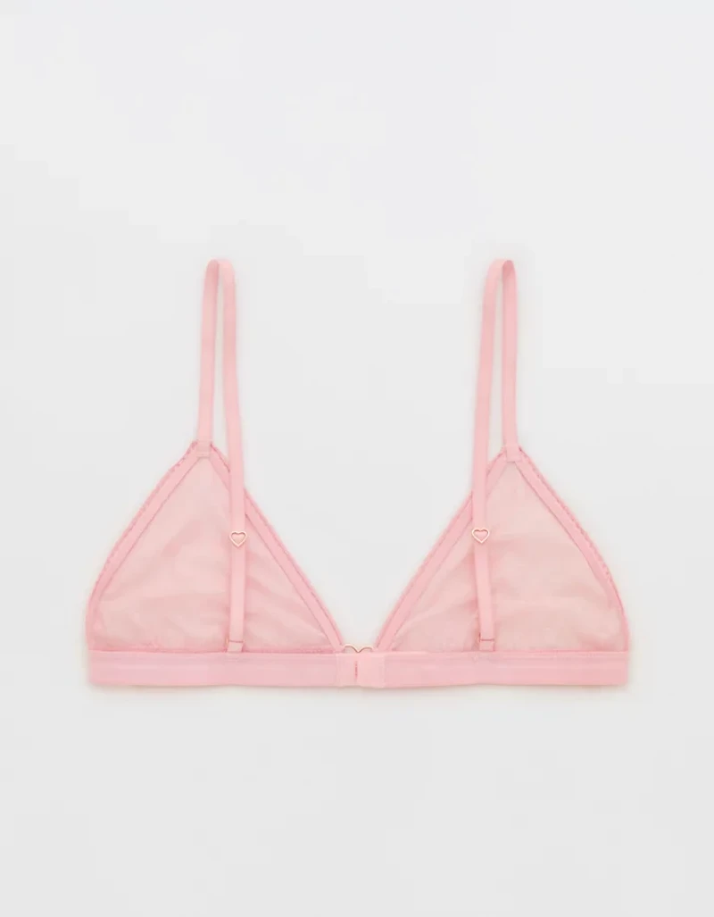 Show Off Heart Mesh Triangle Bralette