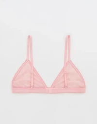 Show Off Heart Mesh Triangle Bralette
