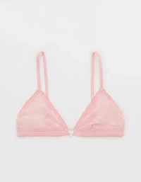 Show Off Heart Mesh Triangle Bralette