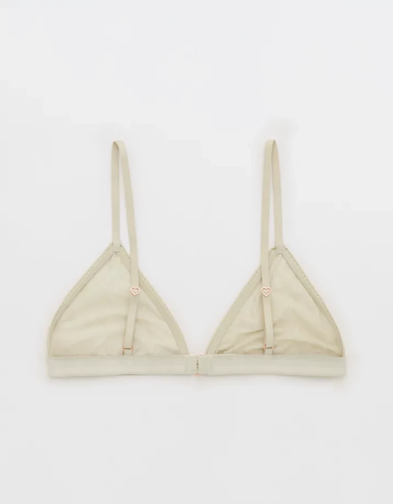 Show Off Heart Mesh Triangle Bralette