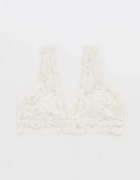 Show Off Chenille Lace Padded Plunge Bralette