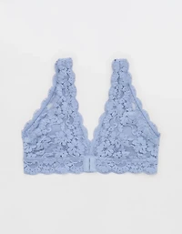 Show Off Chenille Lace Padded Plunge Bralette