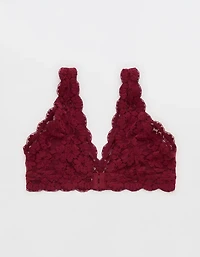 Show Off Chenille Lace Padded Plunge Bralette