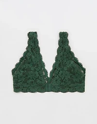 Show Off Chenille Lace Padded Plunge Bralette