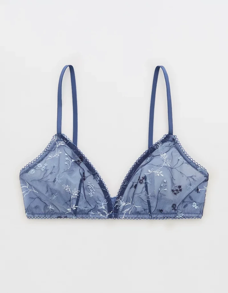Show Off Embroidery Triangle Bralette