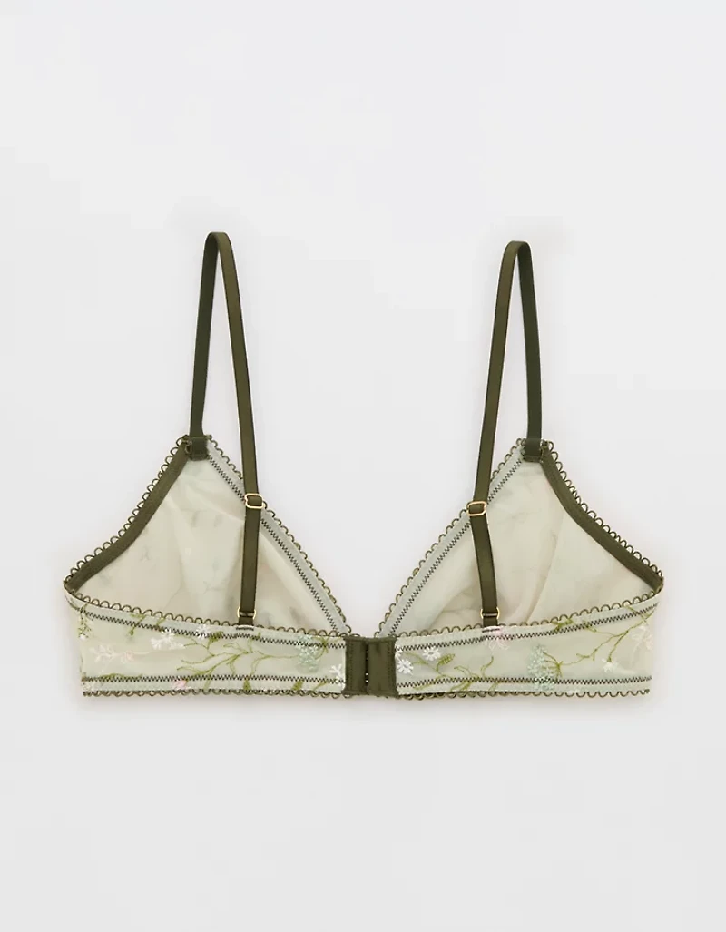 Show Off Embroidery Triangle Bralette