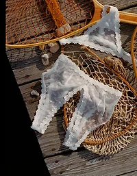 Show Off Daisy Mesh Plunge Bralette