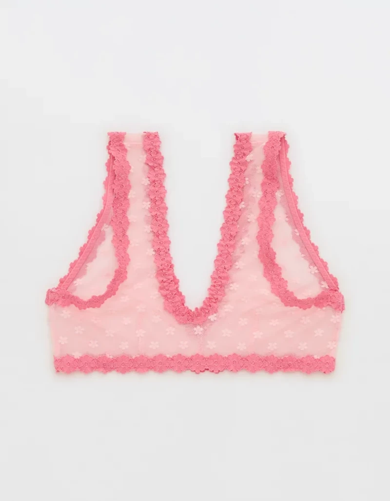 Show Off Daisy Mesh Plunge Bralette