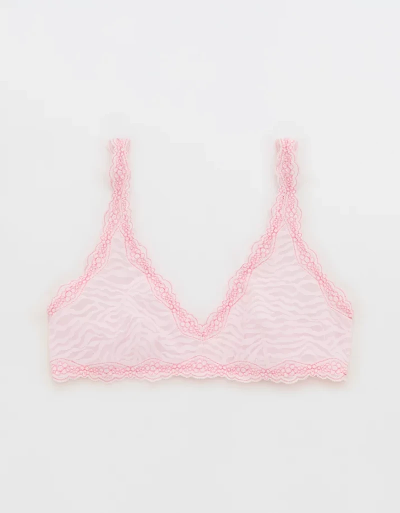 Show Off Zebra Lace Scoop Bralette