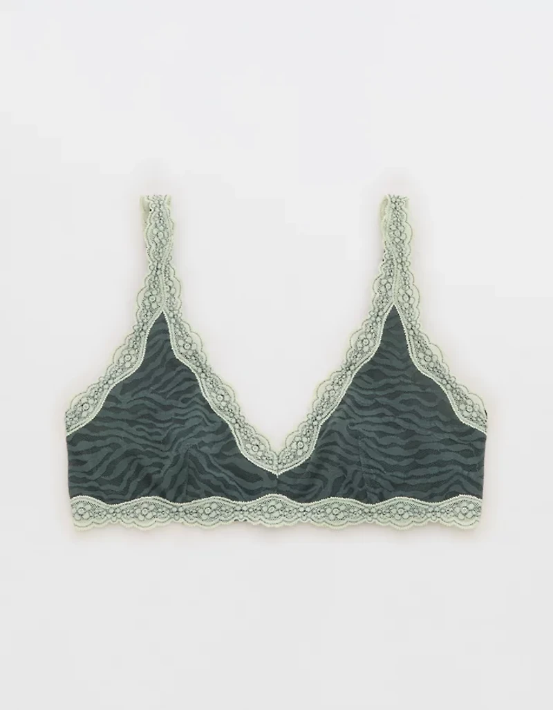 Show Off Zebra Lace Scoop Bralette