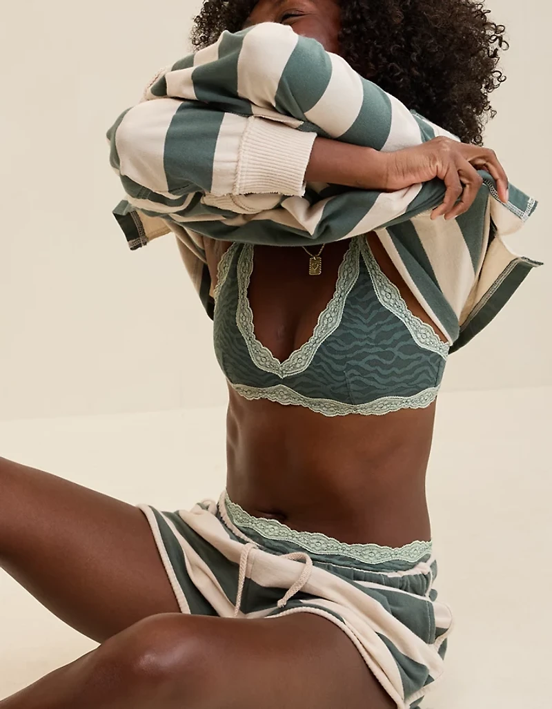 Show Off Zebra Lace Scoop Bralette