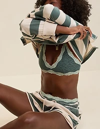 Show Off Zebra Lace Scoop Bralette