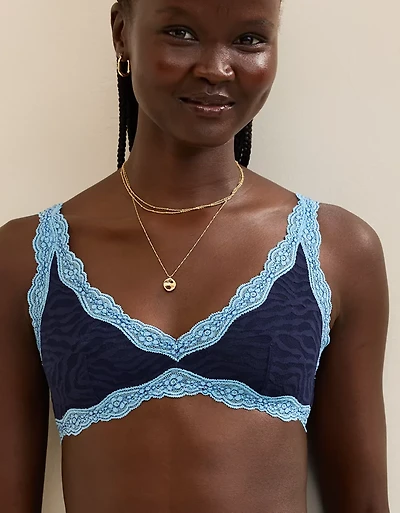 Show Off Zebra Lace Scoop Bralette