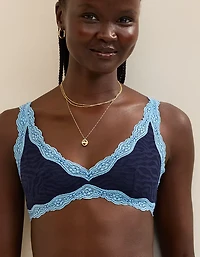Show Off Zebra Lace Scoop Bralette