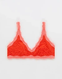 Show Off Zebra Lace Scoop Bralette