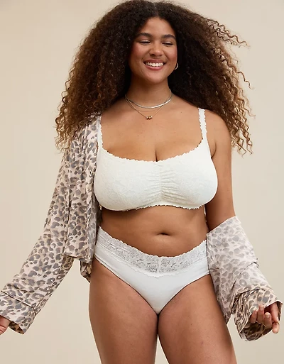 Show Off Rosey Lace Padded Scoop Bralette
