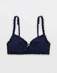 Show Off Rosey Lace Padded Scoop Bralette