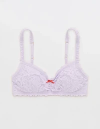 Show Off Rosey Lace Padded Scoop Bralette