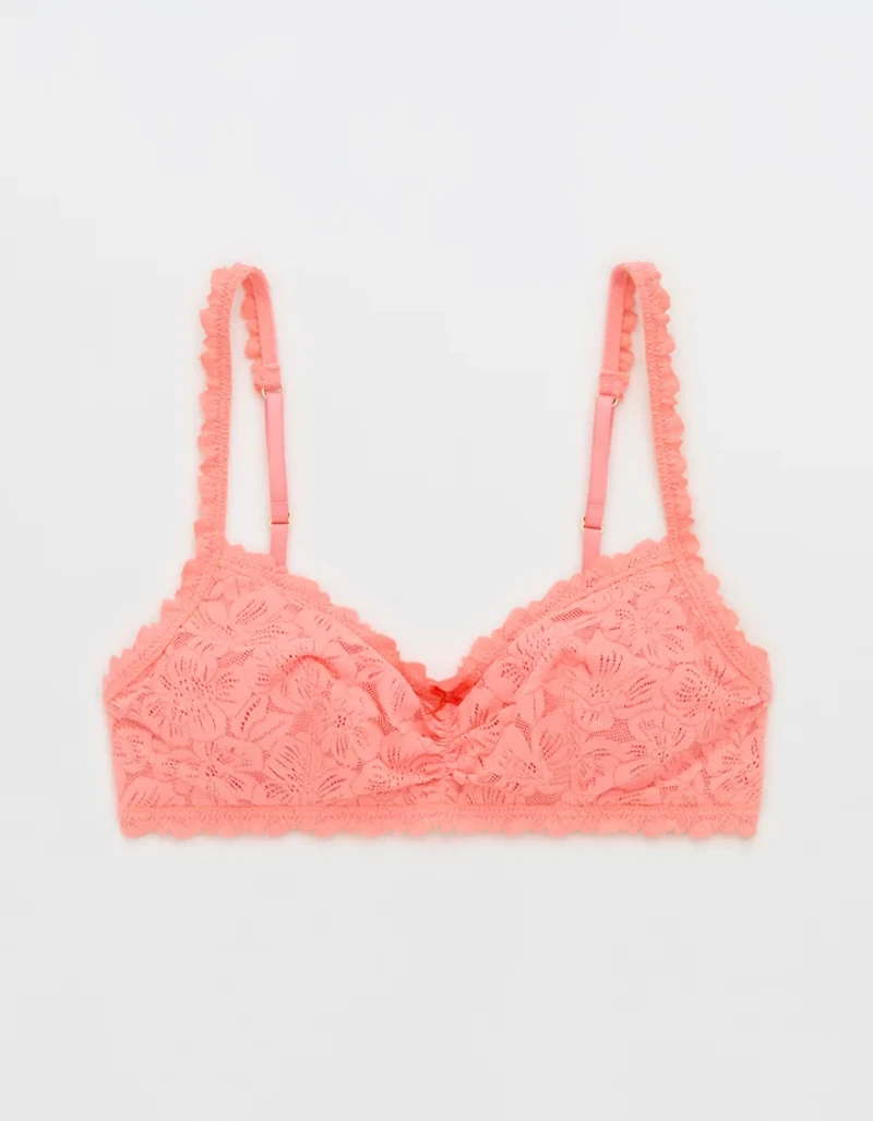 Show Off Rosey Lace Padded Scoop Bralette