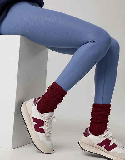 OFFLINE By Aerie Real Me XTRA Rib Foil Legging