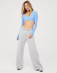 OFFLINE By Aerie OTT Fleece Super Wide Leg Pant