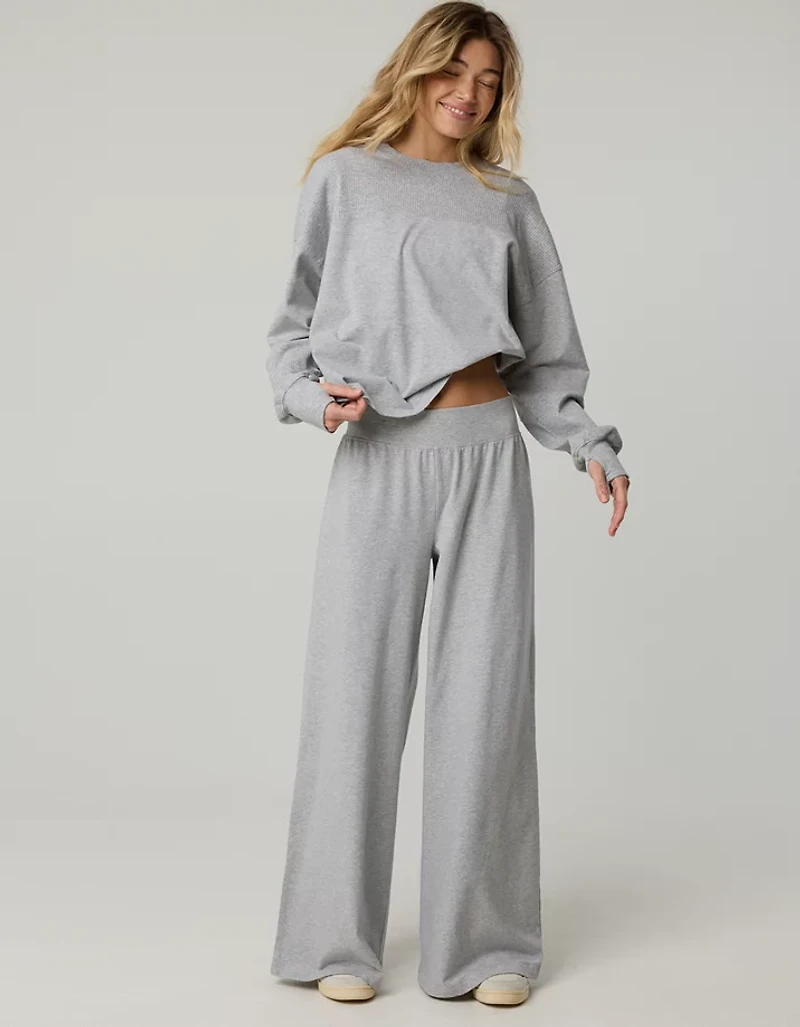 OFFLINE By Aerie OG Cotton Super Wide Leg Pant