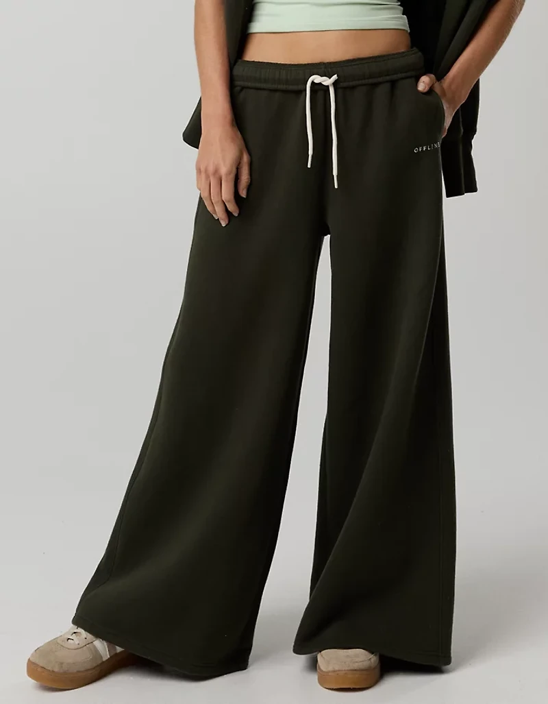 OFFLINE By Aerie Cloud Fleece Baggy Trouser
