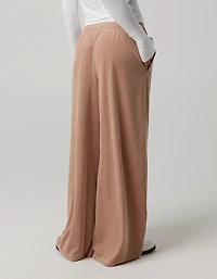 OFFLINE By Aerie Velour Rib Super Wide Leg Pant