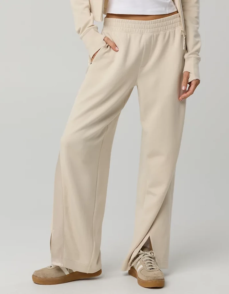 OFFLINE By Aerie Chill Up Satin Track Trouser