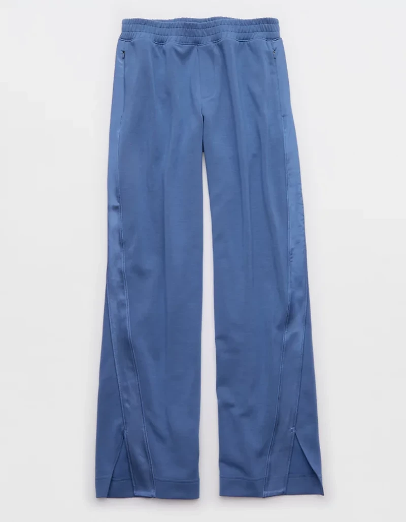 OFFLINE By Aerie ChillUp Satin Track Trouser
